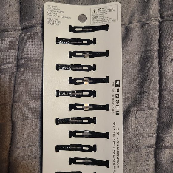 NIP 💇‍♀️👱🏽‍♀️ Scunci Snap Clip-12 pack-Black-NIP!! - Picture 3 of 4